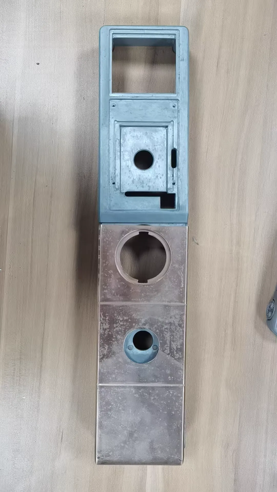Smart door lock front panel, zinc die cast