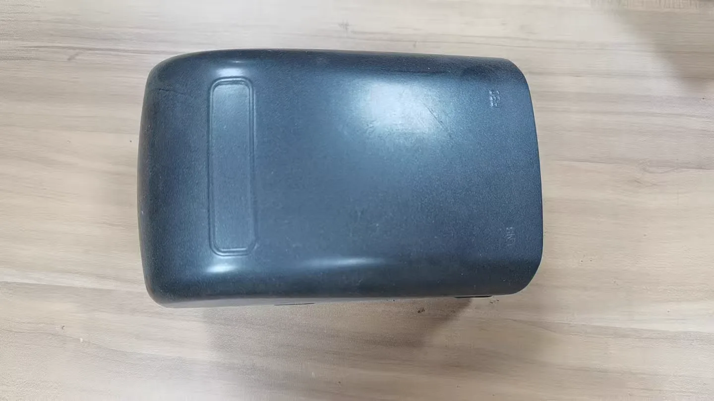 Security lock box, top view, powder coated